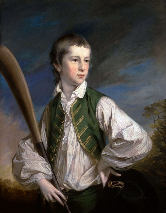 Charles Collyer as a Boy, with a Cricket Bat. Francis Cotes