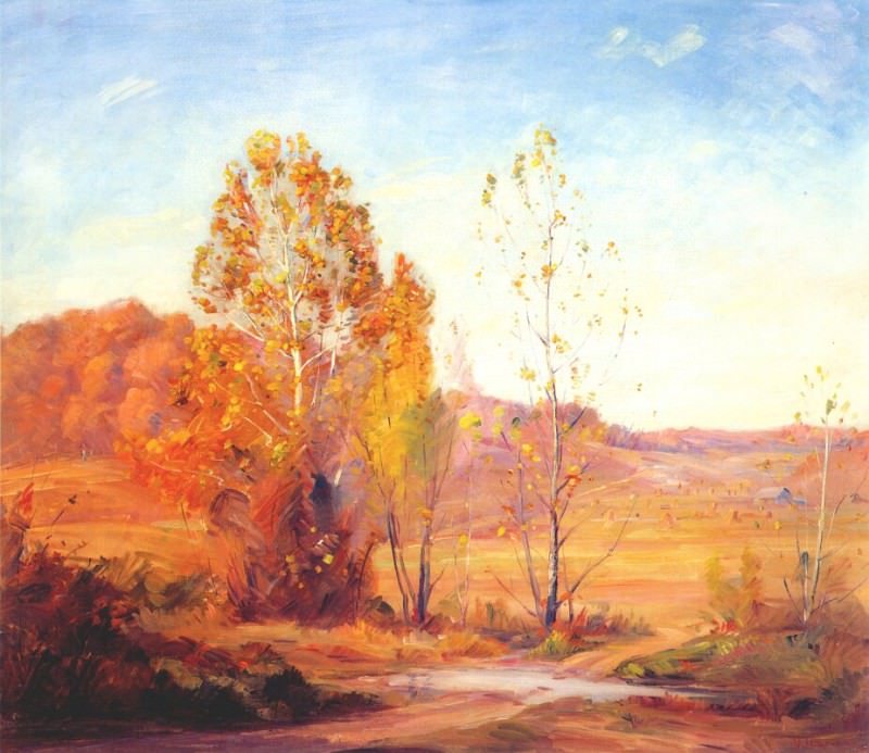cariani fall landscape. Varaldo Giuseppe Cariani