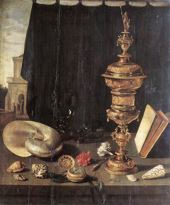 Still life with Great Golden Goblet. Pieter Claesz