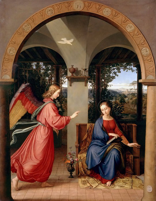 Annunciation. Julius Schnorr von Carolsfeld