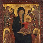 Мадонна с младенцем со святыми Иоанном Крестителем и Петром [Приписывается], Чимабуэ (Ченни ди Пепо)