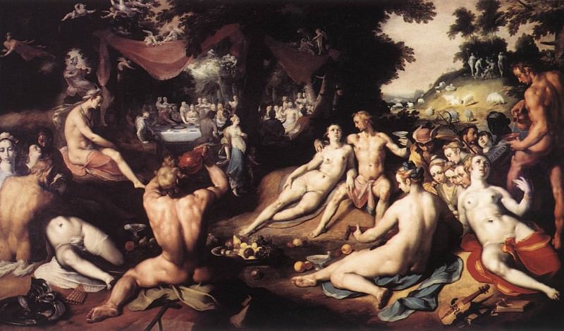 The Wedding Of Peleus And Thetis. Cornelis Cornelisz Cornelissen