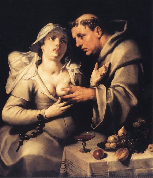 The Monk And The Nun. Cornelis Cornelisz Cornelissen