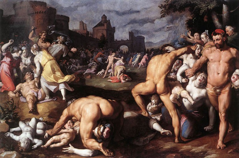 Избиение младенцев, 1590. Корнелис Корнелиссен