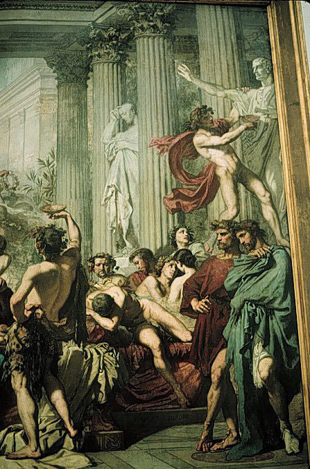 The Romans of the Decadence detail1. Thomas Couture
