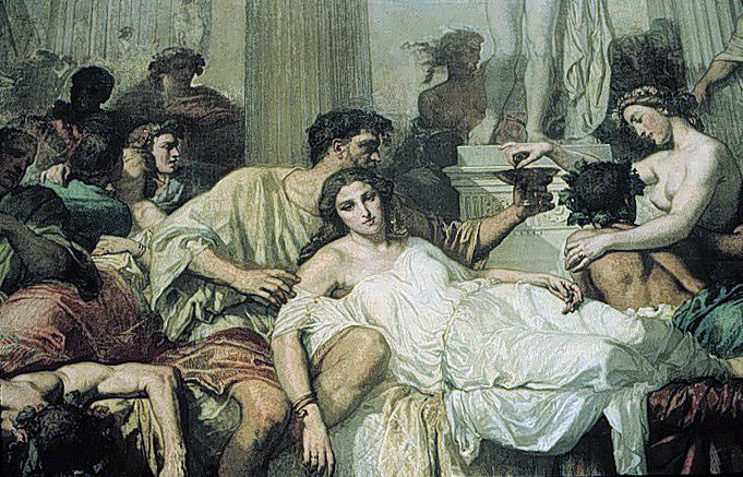 The Romans of the Decadence detail2. Thomas Couture