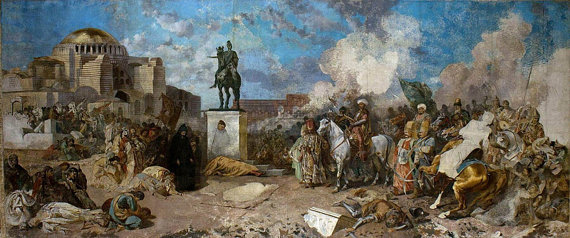 Entry of Sultan Mehmed II in Constantinople. Stanisław Chlebowski
