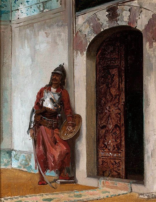 Guard at the entrance to the seraglio. Stanisław Chlebowski