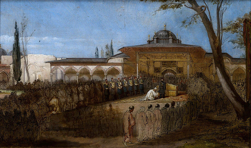 Scene with the Sultan. Stanisław Chlebowski
