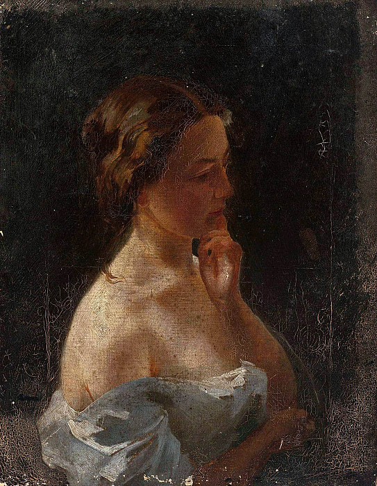 Study of a young woman. Stanisław Chlebowski