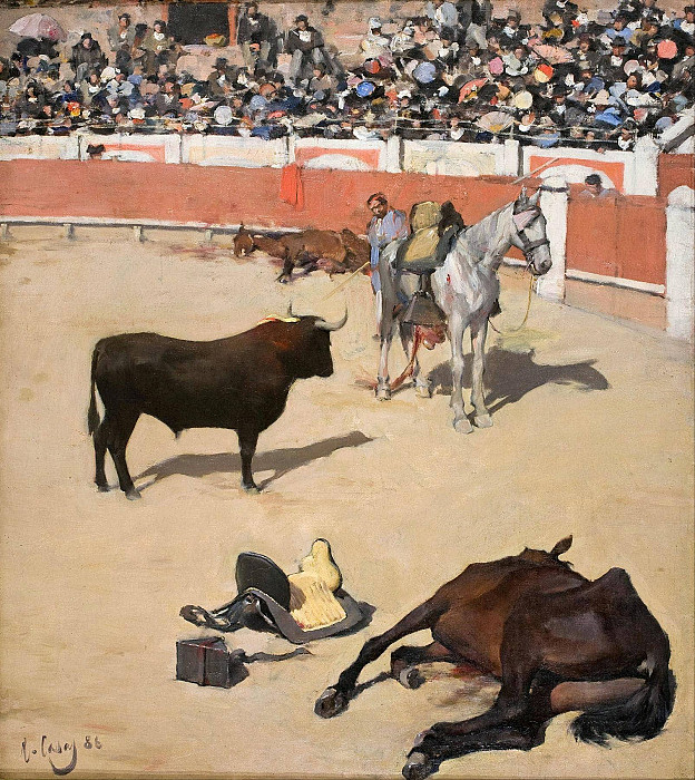 Быки (Мёртвые лошади). Рамон Касас и Карбо