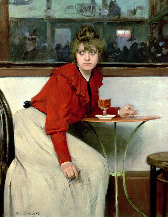 Chica In A Bar. Ramon Casas i Carbo