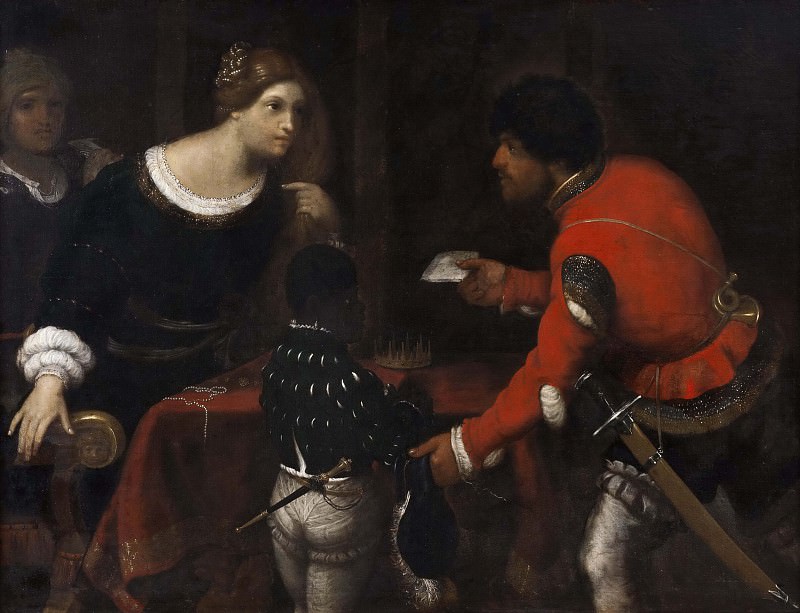 Caterina Cornaro, Queen of Cyprus, Receiving a Letter from the Council [Attributed]