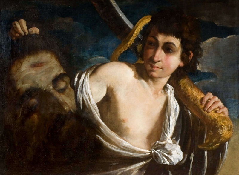 David with the Head of Goliath. Giuseppe Caletti (Attributed)