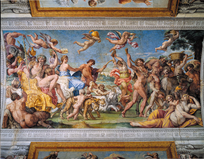 Il trionfo di Bacco e Arianna. (1598-1601).Galleria Farnese. Annibale Carracci
