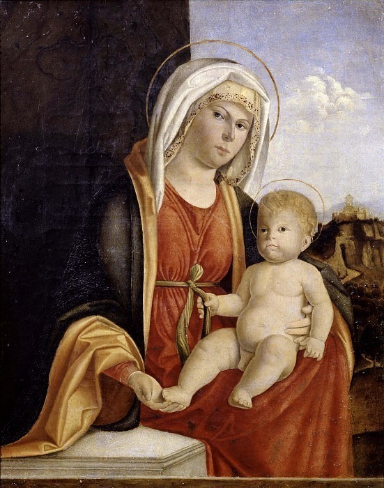 Мадонна с младенцем. Джованни Баттиста Чима да Конельяно (Мастерская)