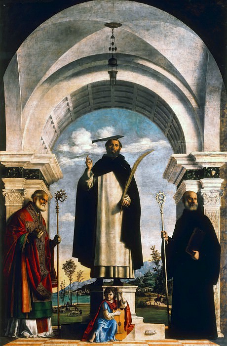 The Holy Martyr Peter with St. Nicholas and St. Benedict. Giovanni Battista Cima da Conegliano