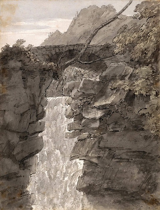 The Falls of the Reichenbach. John Robert Cozens