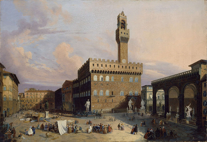Площадь Синьории. Джузеппе Канелла