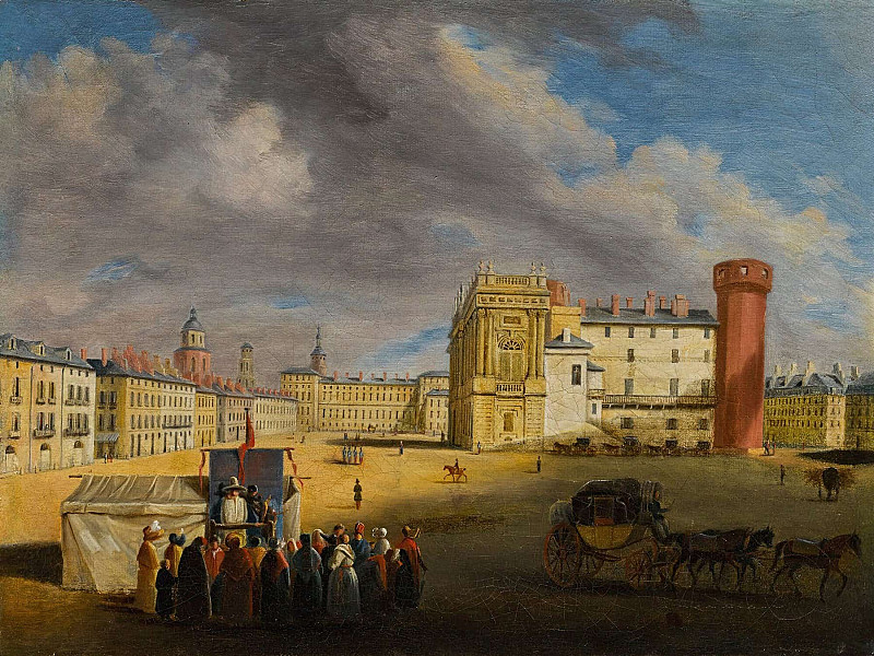 Турин, вид на Пьяцетта Реале. Джузеппе Канелла