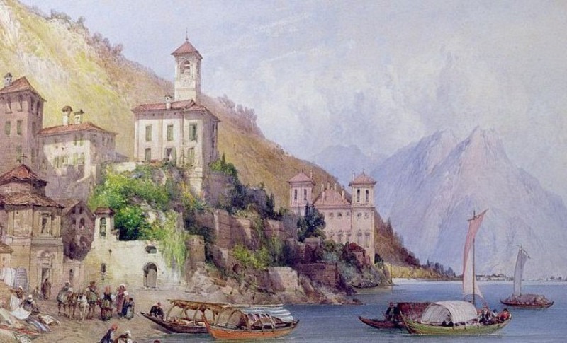 Gravedona, Lake Como. William Callow