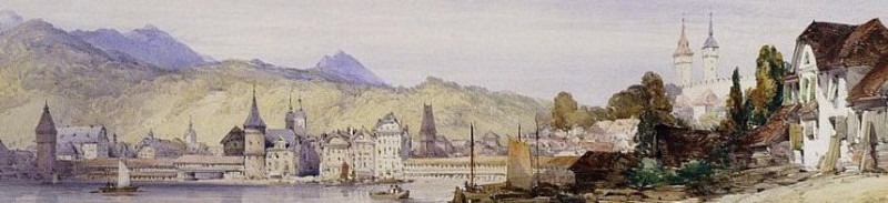 Lucerne from the Lake. William Callow
