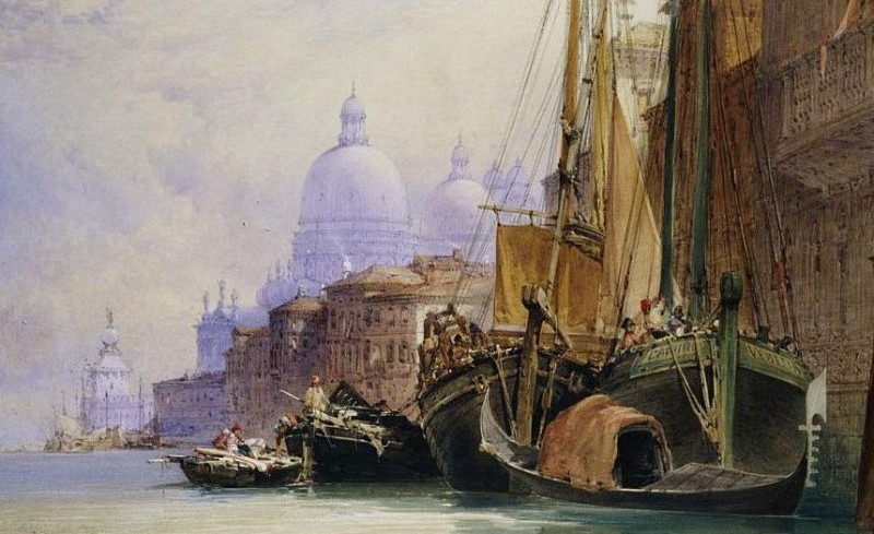 Santa Maria della Salute and the Grand Canal, Venice. William Callow