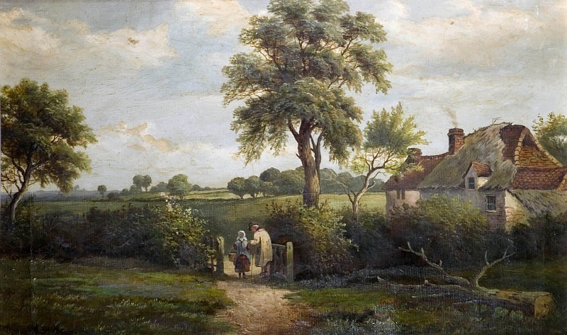Cottage Scene, Marston Green. William P. Cartwright