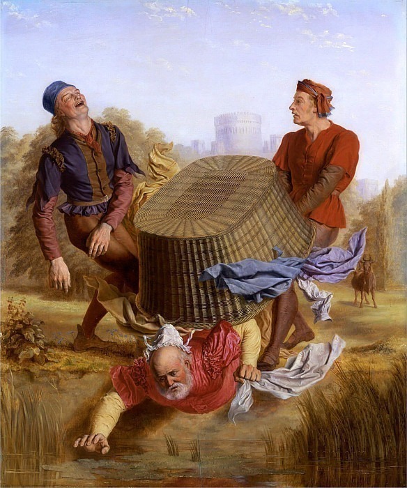 Buck Washing on Datchet Mead from ’The Merry Wives of Windsor,’ III. John S Clifton