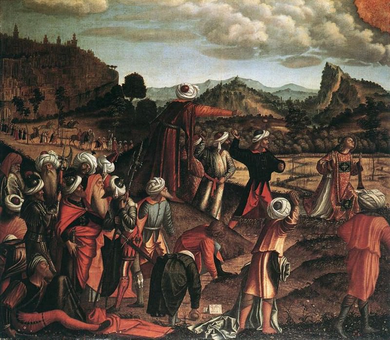 The Stoning of St Stephen. Vittore Carpaccio