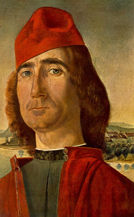 Portrait of an Unknown Man with Red Beret, 35x23 c. Vittore Carpaccio