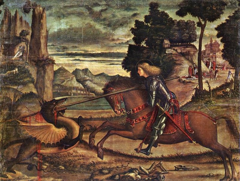 Св. Георгий и Дракон, 1516. Витторе Карпаччо