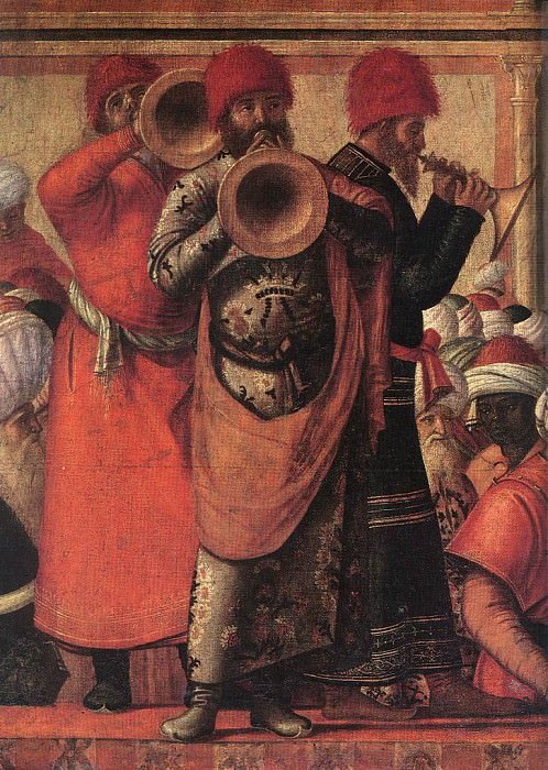 The Baptism of the Selenites detail. Vittore Carpaccio