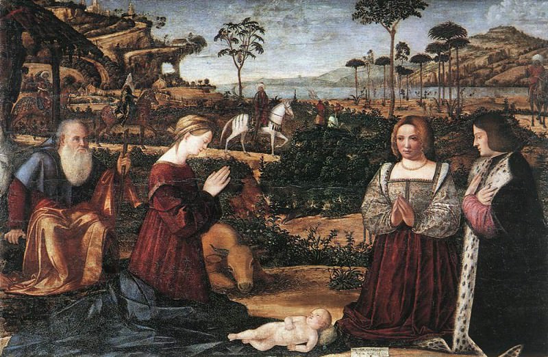 Holy Family with Two Donors. Vittore Carpaccio