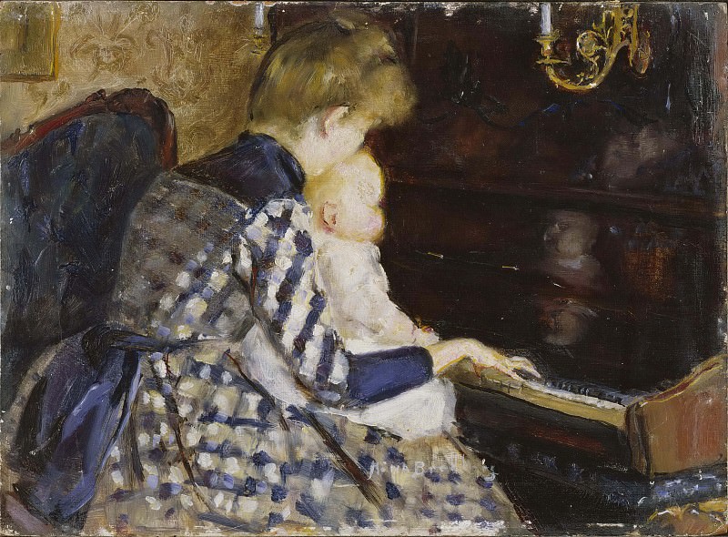 At the Piano. Mina Carlson-Bredberg