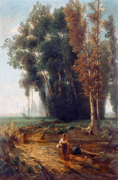 Landscape at the forest edge. Giovanni Corvini