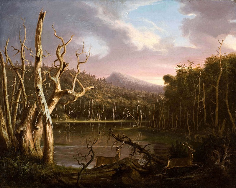 Озеро с мёртвыми деревьями. Томас Коул