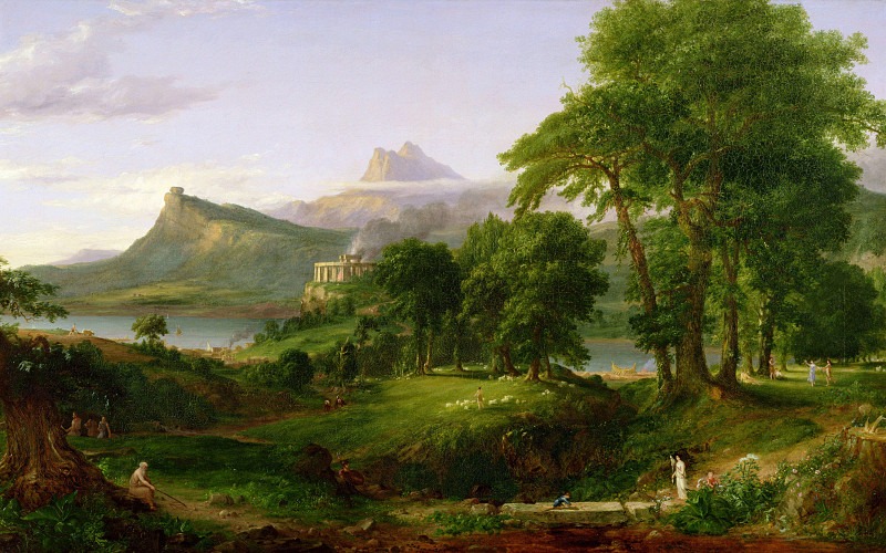 The Course of Empire: The Arcadian or Pastoral State, Thomas Cole