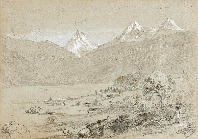 Landscape with Jungfrau, Thomas Cole