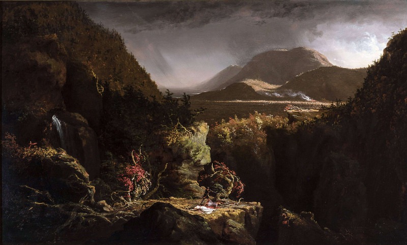 Landscape with Figures: A Scene from ”The Last of the Mohicans”. Thomas Cole