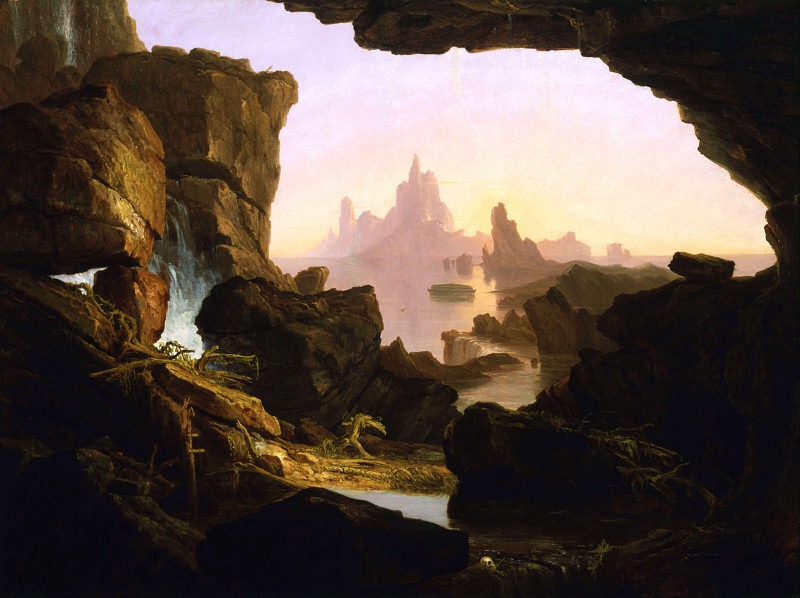 The Subsiding of the Waters of the Deluge. Thomas Cole