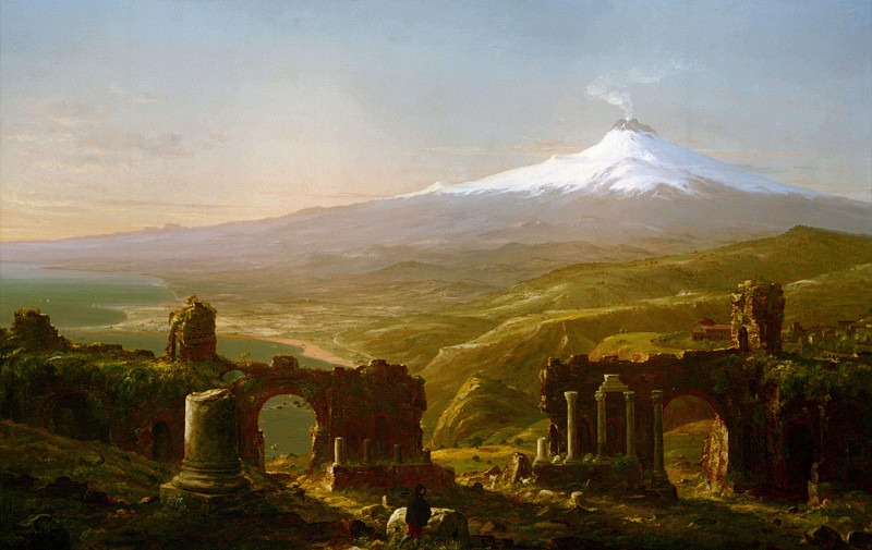 Гора Этна из Таормины. Томас Коул