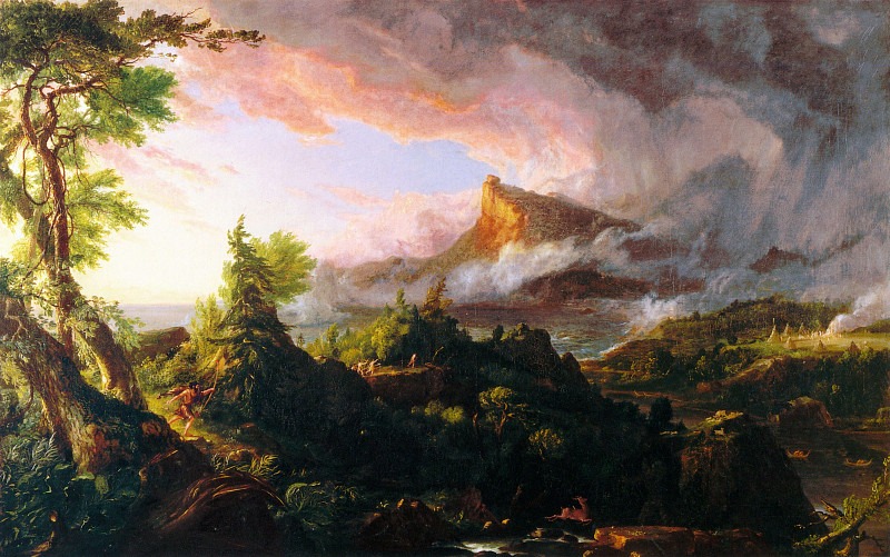 The Course of Empire: The Savage State. Thomas Cole