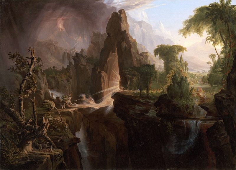 Expulsion from the Garden of Eden, Thomas Cole