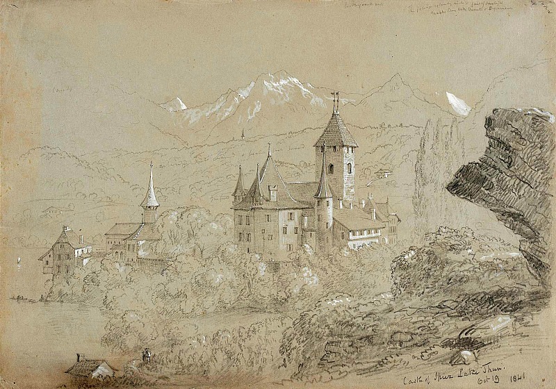 Castle of Spiez, Lake Thun, Thomas Cole