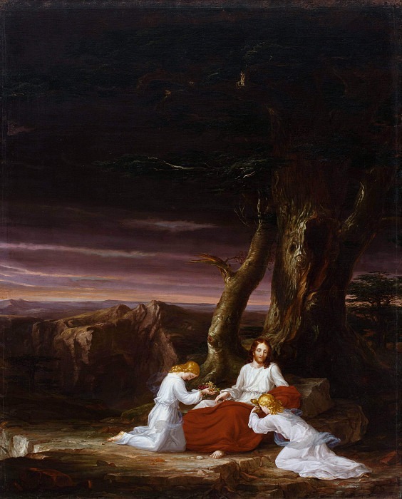 Angels Ministering to Christ in the Wilderness. Thomas Cole