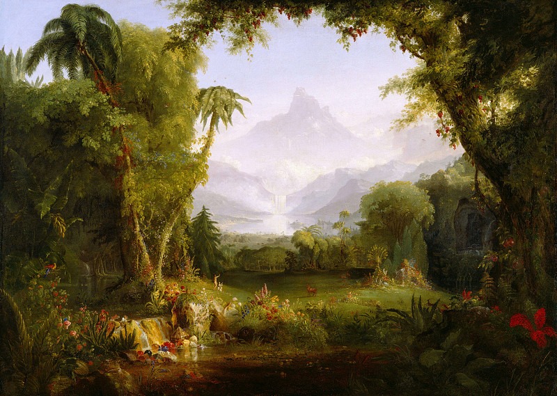 The Garden of Eden. Thomas Cole