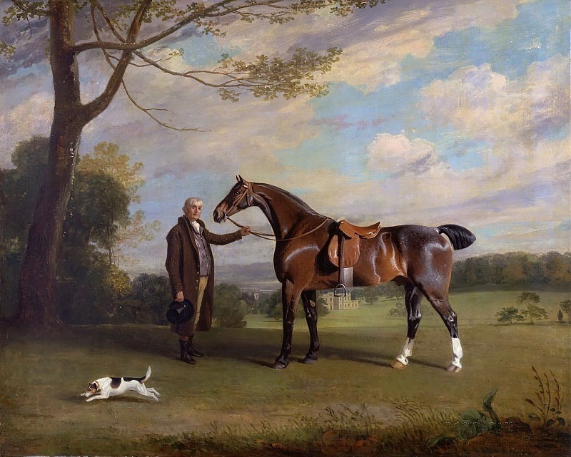 The Earl of Shrewsbury’s Groom Holding a Hunter. Henry Bernard Chalon