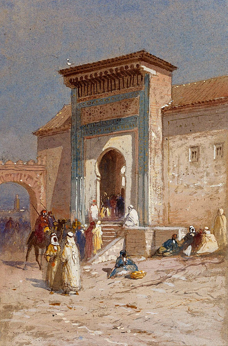 Entranceway to Sion Halomi. Samuel Colman Jr