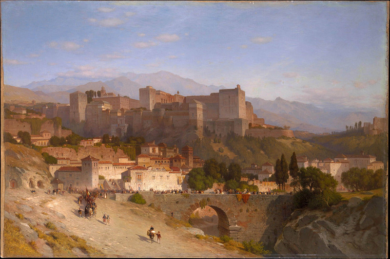 The Hill of the Alhambra, Granada. Samuel Colman Jr